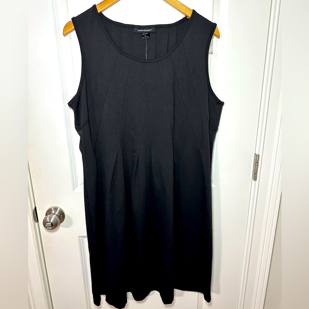 Ashley Stewart Sleeveless Sheath Black Dress NWT – Size 1X
